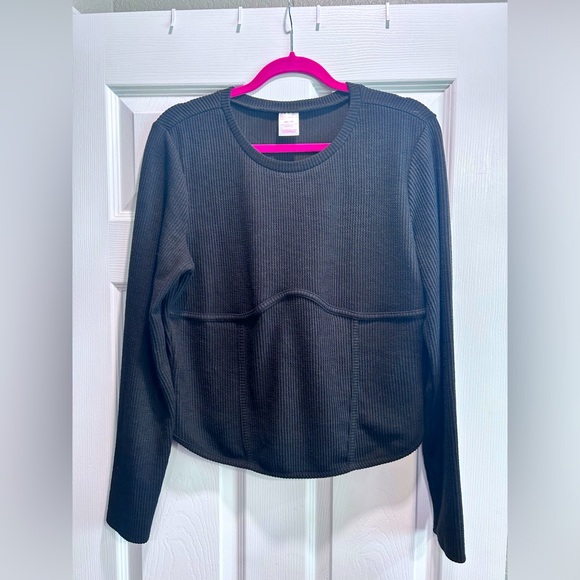 NWOT No Boundaries Black Ribbed Top Size XXL - Picture 1 of 5